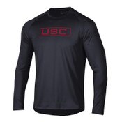 USC Trojans Men's Under Armour Black Tech Long Sleeve T-Shirt